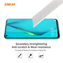 For Huawei P40 Lite 2 PCS ENKAY Hat-Prince 0.26mm 9H 2.5D Curved Edge Tempered Glass Film