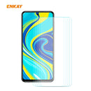 For Redmi Note 9S / Note 9 Pro 5 PCS ENKAY Hat-Prince 0.26mm 9H 2.5D Curved Edge Tempered Glass Film