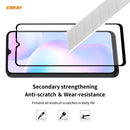 For Redmi 9 / 9A / 9C 2 PCS ENKAY Hat-Prince Full Glue 0.26mm 9H 2.5D Tempered Glass Full Coverage Film