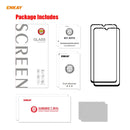 For Redmi 9 / 9A / 9C 2 PCS ENKAY Hat-Prince Full Glue 0.26mm 9H 2.5D Tempered Glass Full Coverage Film