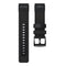 For Fossil Fossil Gen5 Carlyle Canvas Leather Nylon Watch Band(Black)