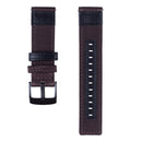 For Fossil Fossil Gen5 Carlyle Canvas Leather Nylon Watch Band(Red)