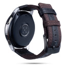 For Fossil Fossil Gen5 Carlyle Canvas Leather Nylon Watch Band(Red)