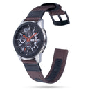 For Fossil Fossil Gen5 Carlyle Canvas Leather Nylon Watch Band(Red)