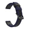For Fossil Fossil Gen5 Carlyle Canvas Leather Nylon Watch Band(Blue)