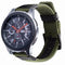 For Fossil Fossil Gen5 Carlyle Canvas Leather Nylon Watch Band(Army Green)