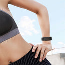 For Fitbit Charge 3 / 4 Hollow Square Silicone Watch Band Wristband(Black)