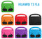For Huawei MediaPad T3 10 9.6 inch Sparrow Style EVA Material Children Shockproof Casing Shell(Blue)