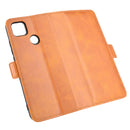 For Xiaomi Redmi 9C Dual-side Magnetic Buckle Horizontal Flip Leather Case with Holder & Card Slots & Wallet(Yellow)