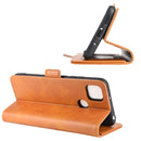 For Xiaomi Redmi 9C Dual-side Magnetic Buckle Horizontal Flip Leather Case with Holder & Card Slots & Wallet(Yellow)