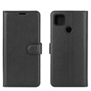 For Xiaomi Redmi 9C Litchi Texture Horizontal Flip Protective Case with Holder & Card Slots & Wallet(Black)