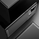 For Xiaomi Redmi 9C Carbon Fiber Texture Shockproof TPU Case(Black)