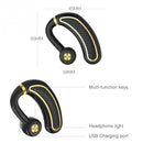 K21 Business Sports Wireless Bluetooth Headset, Bluetooth Version 4.1(White Gold)
