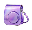 Richwell Portable Aurora PU Leather Camera Case Camera Bag with Shoulder Strap, Suitable for Fujifilm Instax Mini 11(Purple)