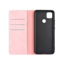 For Xiaomi Redmi 9C Retro-skin Business Magnetic Suction Leather Case with Holder & Card Slots & Wallet(Pink)