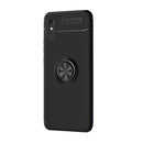 For Xiaomi Redmi 9A Metal Ring Holder 360 Degree Rotating TPU Case(Black+Black)