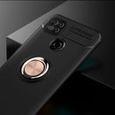 For Xiaomi Redmi 9C Metal Ring Holder 360 Degree Rotating TPU Case(Black+Rose Gold)