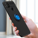 For Xiaomi Redmi 9C Metal Ring Holder 360 Degree Rotating TPU Case(Black+Red)