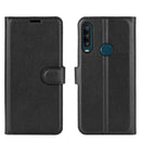 For Alcatel 1SE 2020 Litchi Texture Horizontal Flip Protective Case with Holder & Card Slots & Wallet(Black)