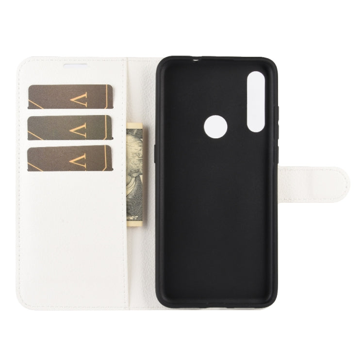 For Alcatel 1SE 2020 Litchi Texture Horizontal Flip Protective Case with Holder & Card Slots & Wallet(White)