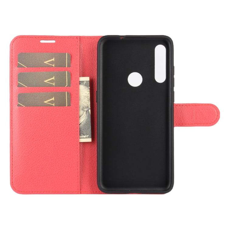 For Alcatel 1SE 2020 Litchi Texture Horizontal Flip Protective Case with Holder & Card Slots & Wallet(Red)