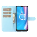 For Alcatel 1SE 2020 Litchi Texture Horizontal Flip Protective Case with Holder & Card Slots & Wallet(Blue)