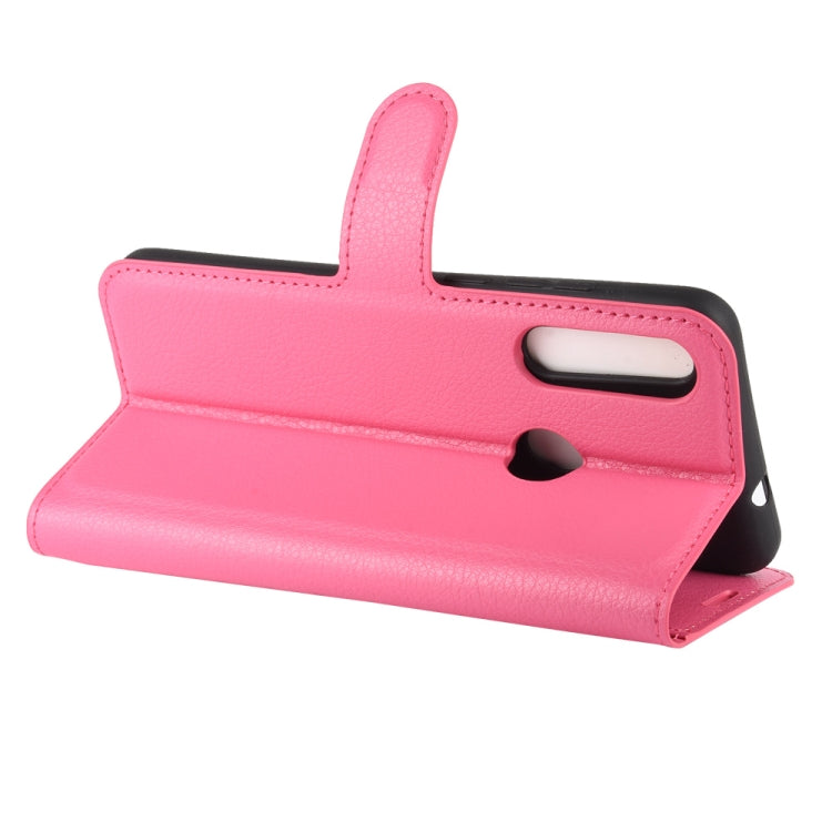 For Alcatel 1SE 2020 Litchi Texture Horizontal Flip Protective Case with Holder & Card Slots & Wallet(Rose red)