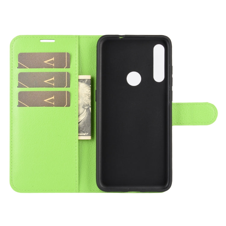 For Alcatel 1SE 2020 Litchi Texture Horizontal Flip Protective Case with Holder & Card Slots & Wallet(Green)