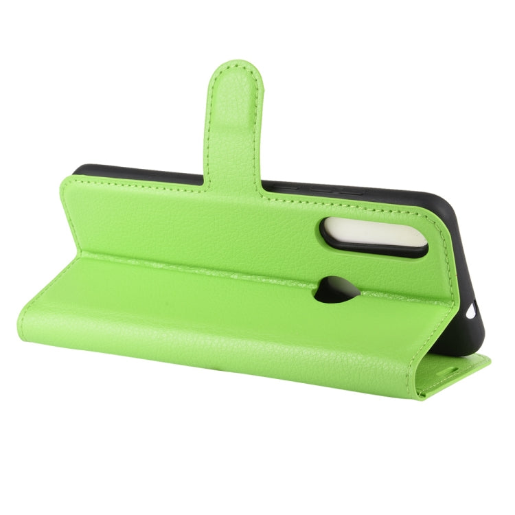 For Alcatel 1SE 2020 Litchi Texture Horizontal Flip Protective Case with Holder & Card Slots & Wallet(Green)
