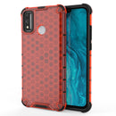 For Huawei Honor 9X Lite Shockproof Honeycomb PC + TPU Case(Red)