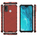 For Huawei Honor 9X Lite Shockproof Honeycomb PC + TPU Case(Red)