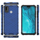 For Huawei Honor 9X Lite Shockproof Honeycomb PC + TPU Case(Blue)