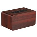 W5 Portable HiFi Shock Bass Wooden Bluetooth Speaker(Dark Brown)