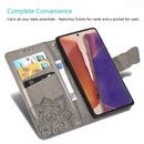 For Samsung Galaxy Note 20 Ultra Butterfly Love Flower Embossed Horizontal Flip Leather Case with Bracket / Card Slot / Wallet / Lanyard(Rose Gold)