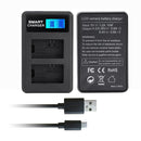For Sony NP-FW50 Smart LCD Display USB Dual Charger