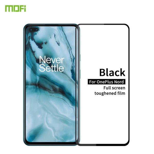 For Oneplus Nord MOFI 9H 2.5D Full Screen Tempered Glass Film(Black)