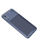 For Xiaomi Redmi 9A Carbon Fiber Texture Shockproof TPU Case(Blue)
