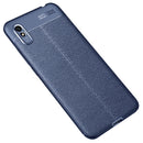 For Xiaomi Redmi 9A Litchi Texture TPU Shockproof Case(Navy Blue)