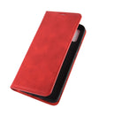 For Xiaomi Redmi 9A Retro-skin Business Magnetic Suction Leather Case with Holder & Card Slots & Wallet(Red)