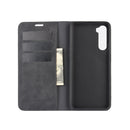 For OnePlus Nord Retro-skin Business Magnetic Suction Leather Case with Holder & Card Slots & Wallet(Black)