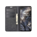 For OnePlus Nord Retro-skin Business Magnetic Suction Leather Case with Holder & Card Slots & Wallet(Black)