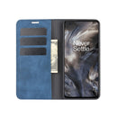 For OnePlus Nord Retro-skin Business Magnetic Suction Leather Case with Holder & Card Slots & Wallet(Dark Blue)