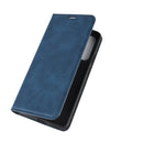 For OnePlus Nord Retro-skin Business Magnetic Suction Leather Case with Holder & Card Slots & Wallet(Dark Blue)