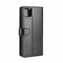 For OPPO Realme C11 R64 Texture Single Horizontal Flip Protective Case with Holder & Card Slots & Wallet& Photo Frame(Black)