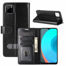 For OPPO Realme C11 R64 Texture Single Horizontal Flip Protective Case with Holder & Card Slots & Wallet& Photo Frame(Black)