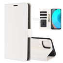 For OPPO Realme C11 R64 Texture Single Horizontal Flip Protective Case with Holder & Card Slots & Wallet& Photo Frame(White)
