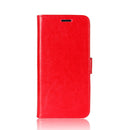 For OPPO Realme C11 R64 Texture Single Horizontal Flip Protective Case with Holder & Card Slots & Wallet& Photo Frame(Red)