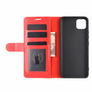 For OPPO Realme C11 R64 Texture Single Horizontal Flip Protective Case with Holder & Card Slots & Wallet& Photo Frame(Red)