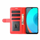 For OPPO Realme C11 R64 Texture Single Horizontal Flip Protective Case with Holder & Card Slots & Wallet& Photo Frame(Red)