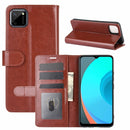 For OPPO Realme C11 R64 Texture Single Horizontal Flip Protective Case with Holder & Card Slots & Wallet& Photo Frame(Brown)